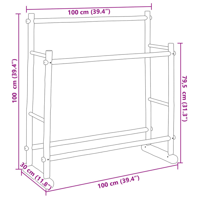 Clothes Rack 100x30x100 cm Bamboo Payday Deals