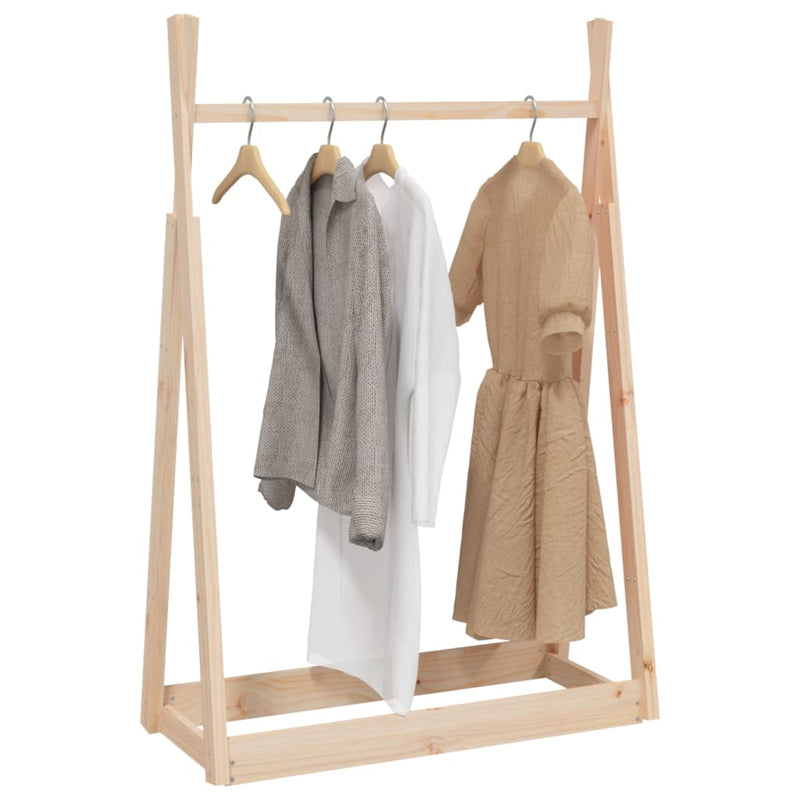 Clothes Rack 100x45x150 cm Solid Wood Pine Payday Deals