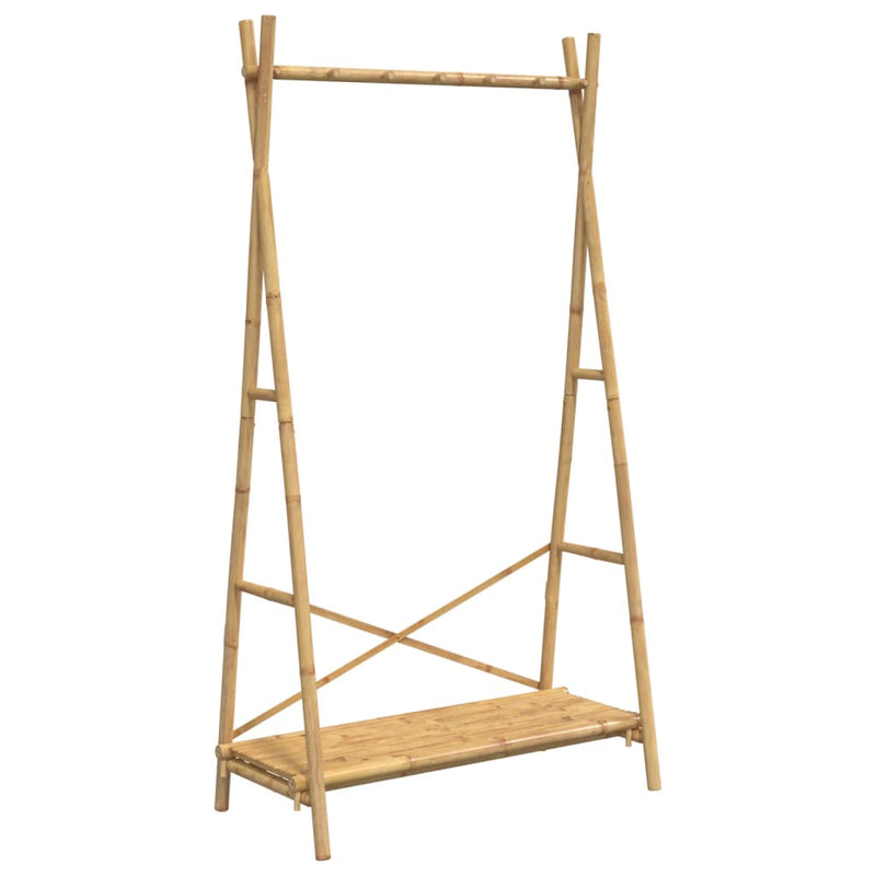 Clothes Rack with Shelf 102x50x190 cm Bamboo Payday Deals
