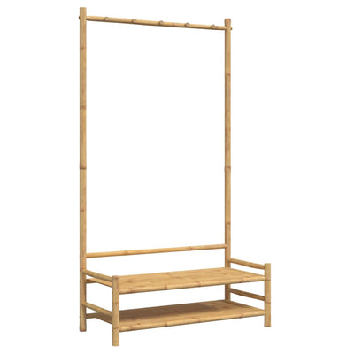 Clothes Rack with Shelves 103x40x183 cm Bamboo Payday Deals