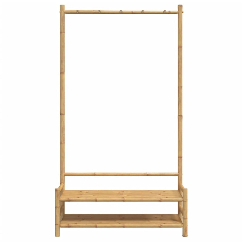 Clothes Rack with Shelves 103x40x183 cm Bamboo Payday Deals