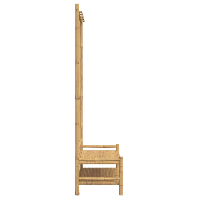 Clothes Rack with Shelves 103x40x183 cm Bamboo Payday Deals