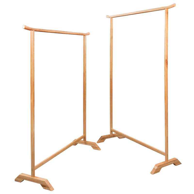 Clothes Racks 2 pcs Solid Oak Wood Payday Deals