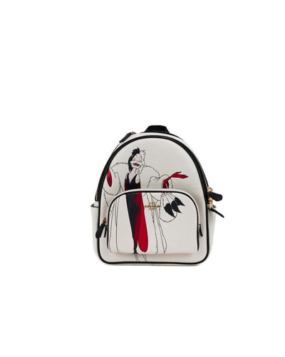 Coach X Disney Cruella Motif Mini Court Backpack Bag One Size Women
