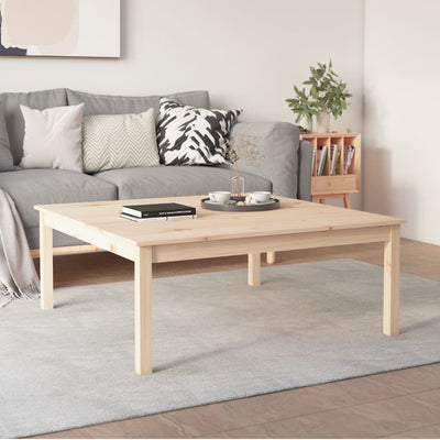 Coffee Table 100x100x40 cm Solid Wood Pine Payday Deals