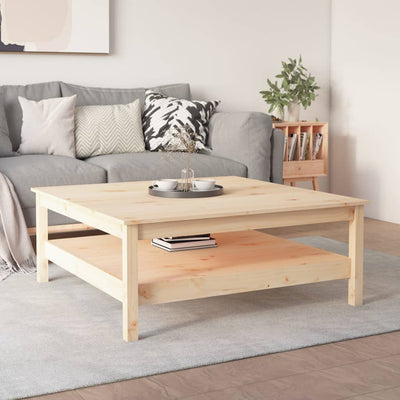 Coffee Table 100x100x40 cm Solid Wood Pine Payday Deals
