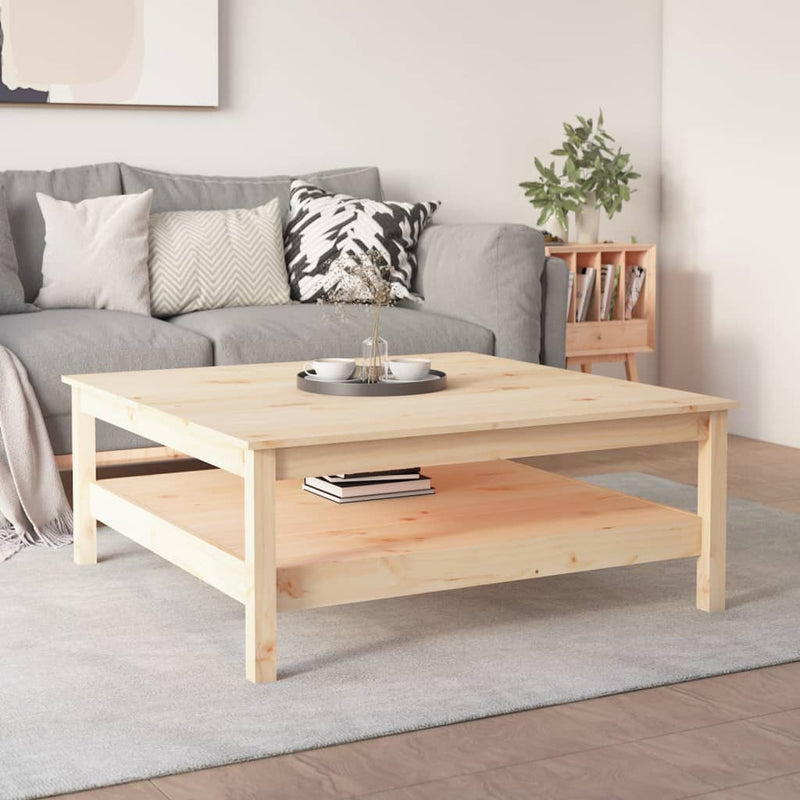 Coffee Table 100x100x40 cm Solid Wood Pine Payday Deals
