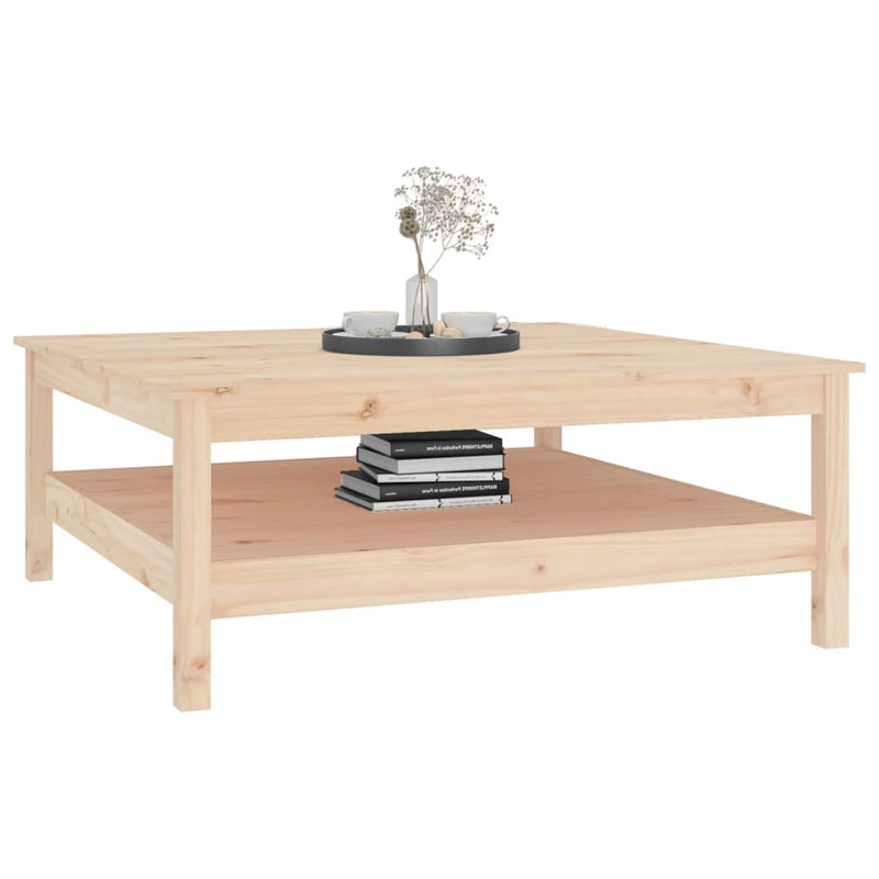 Coffee Table 100x100x40 cm Solid Wood Pine Payday Deals