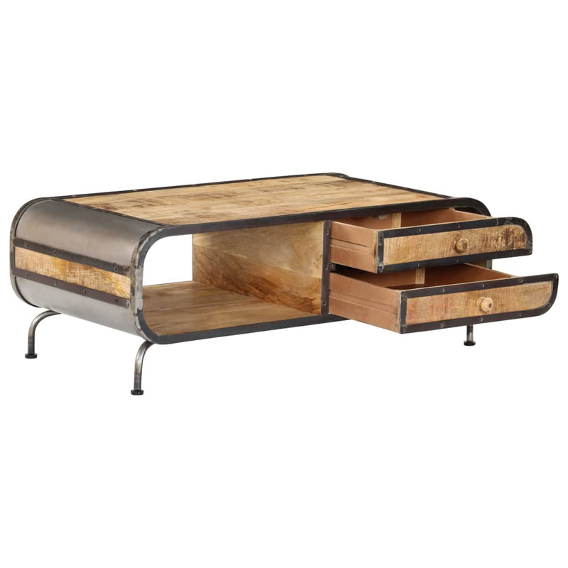 Coffee Table 100x50x35 cm Solid Mango Wood Payday Deals