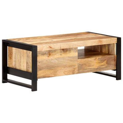 Coffee Table 100x50x40 cm Rough Mango Wood Payday Deals