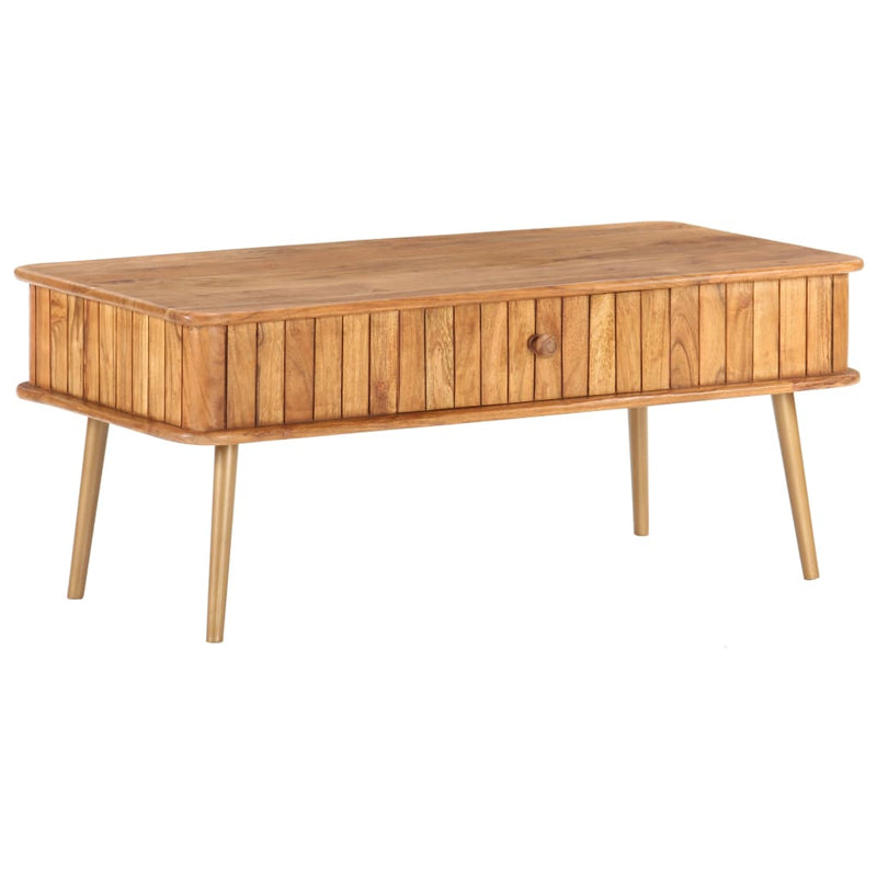 Coffee Table 100x50x40 cm Solid Acacia Wood Payday Deals