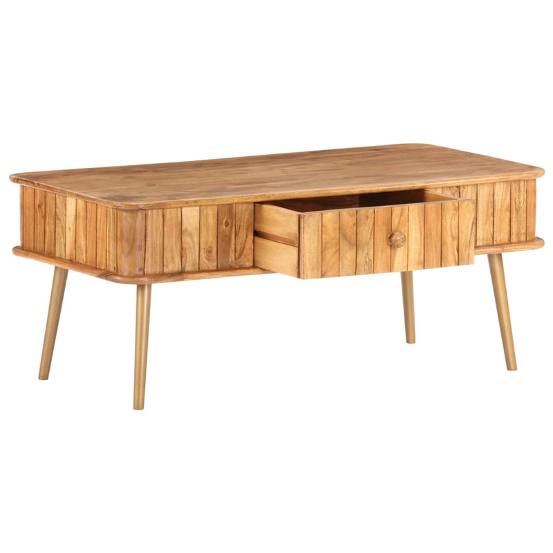 Coffee Table 100x50x40 cm Solid Acacia Wood Payday Deals