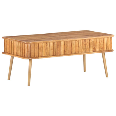Coffee Table 100x50x40 cm Solid Acacia Wood Payday Deals