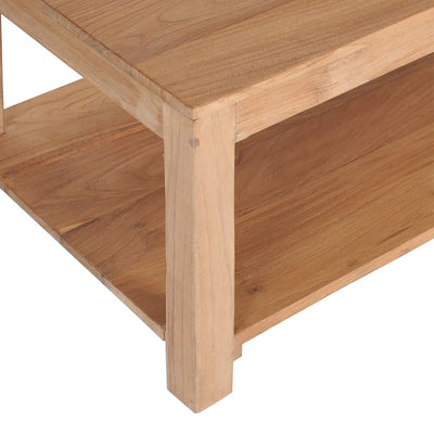 Coffee Table 100x50x40 cm Solid Teak Wood Payday Deals