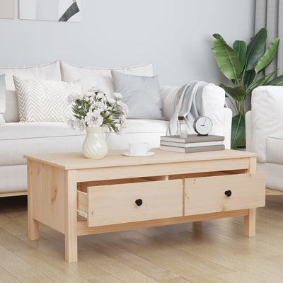 Coffee Table 100x50x40 cm Solid Wood Pine Payday Deals