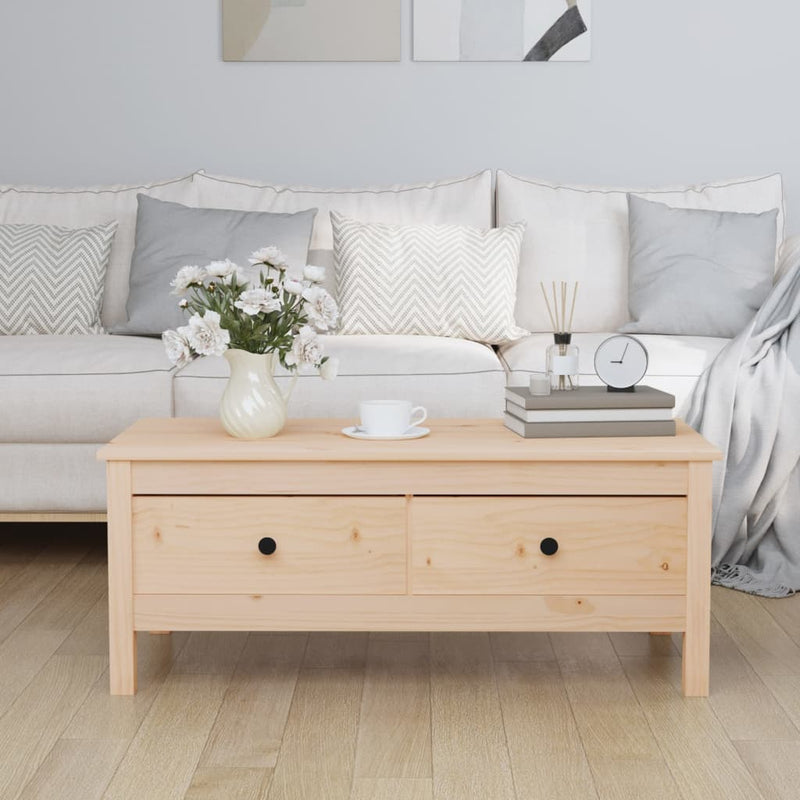 Coffee Table 100x50x40 cm Solid Wood Pine Payday Deals