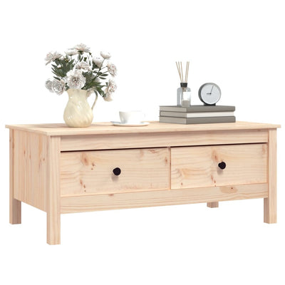 Coffee Table 100x50x40 cm Solid Wood Pine Payday Deals