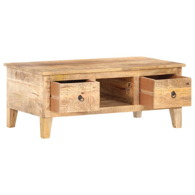 Coffee Table 100x55x40 cm Rough Mango Wood Payday Deals
