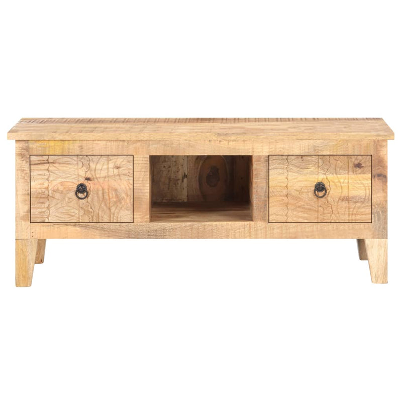 Coffee Table 100x55x40 cm Rough Mango Wood Payday Deals
