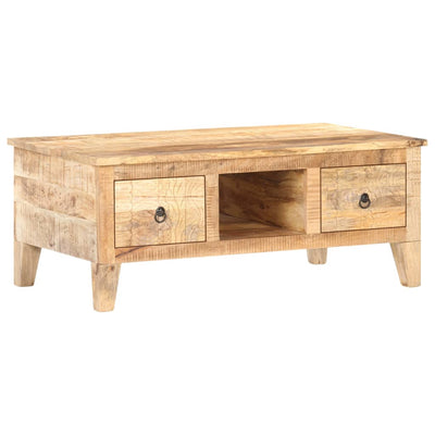 Coffee Table 100x55x40 cm Rough Mango Wood Payday Deals