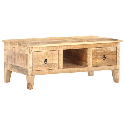 Coffee Table 100x55x40 cm Rough Mango Wood Payday Deals
