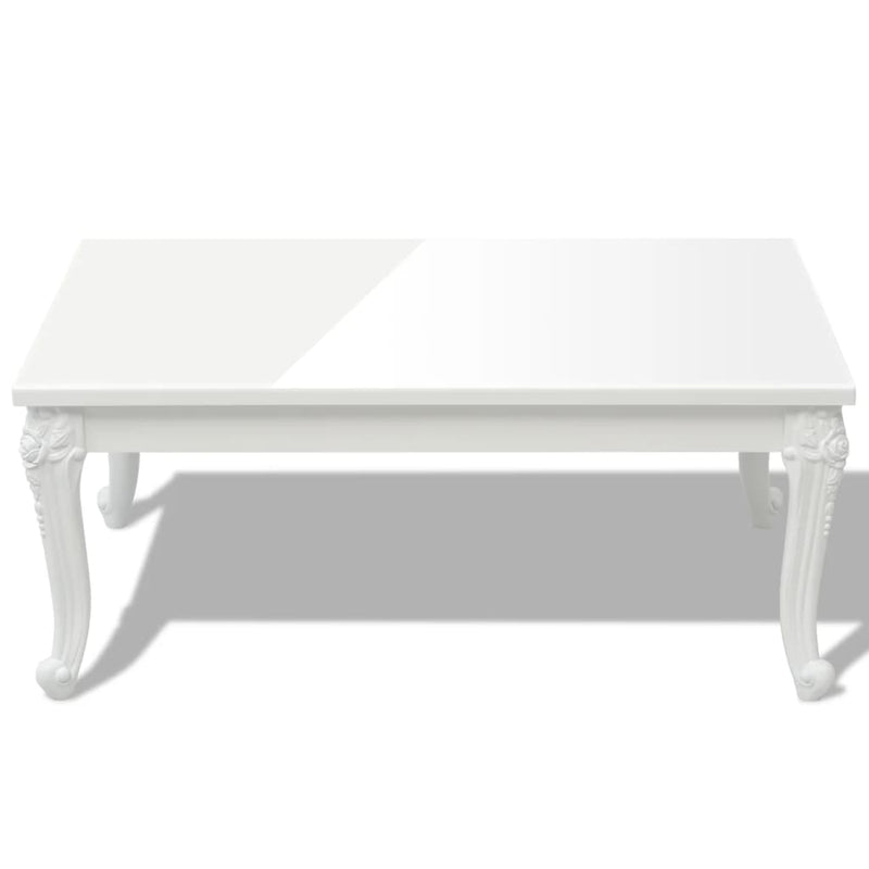 Coffee Table 100x60x42 cm High Gloss White Payday Deals