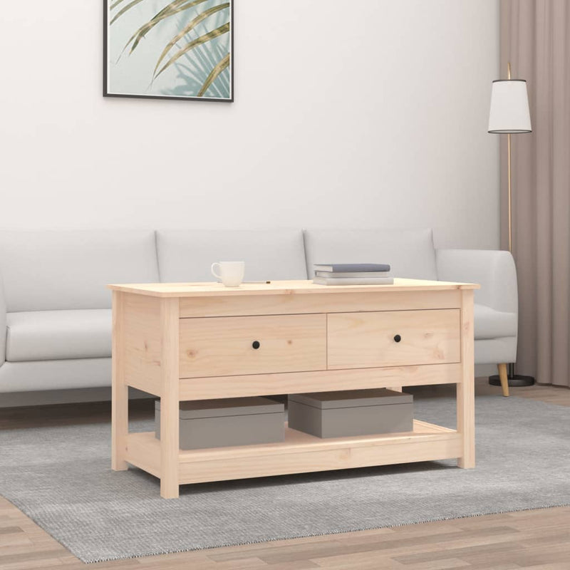 Coffee Table 102x49x55 cm Solid Wood Pine Payday Deals