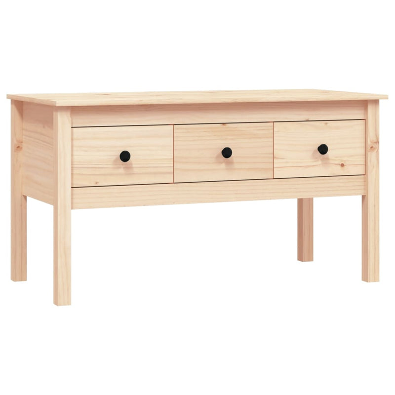 Coffee Table 102x49x55 cm Solid Wood Pine Payday Deals