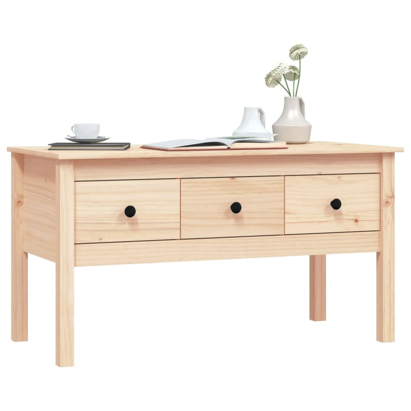 Coffee Table 102x49x55 cm Solid Wood Pine Payday Deals