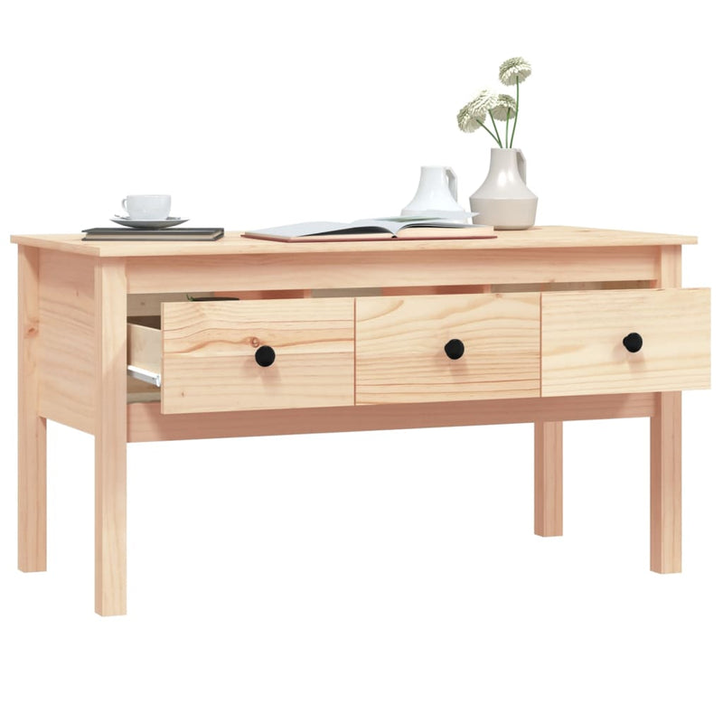 Coffee Table 102x49x55 cm Solid Wood Pine Payday Deals