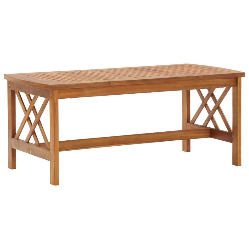 Coffee Table 102x50x43 cm Solid Acacia Wood Payday Deals