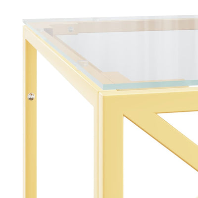 Coffee Table 110x45x45 cm Stainless Steel and Glass Payday Deals