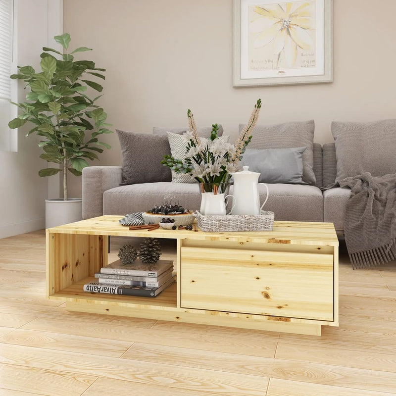 Coffee Table 110x50x33.5 cm Solid Firwood Payday Deals
