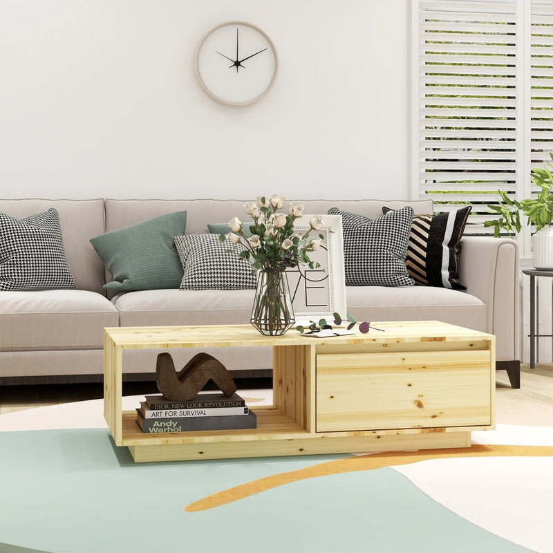 Coffee Table 110x50x33.5 cm Solid Firwood Payday Deals