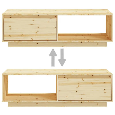 Coffee Table 110x50x33.5 cm Solid Firwood Payday Deals