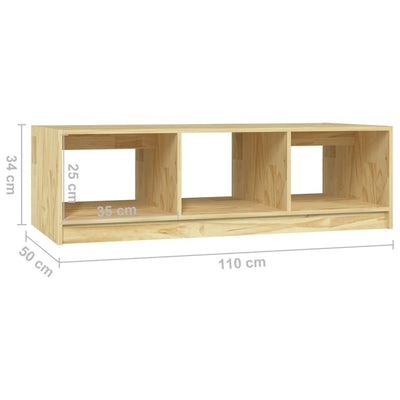 Coffee Table 110x50x34 cm Solid Pinewood Payday Deals