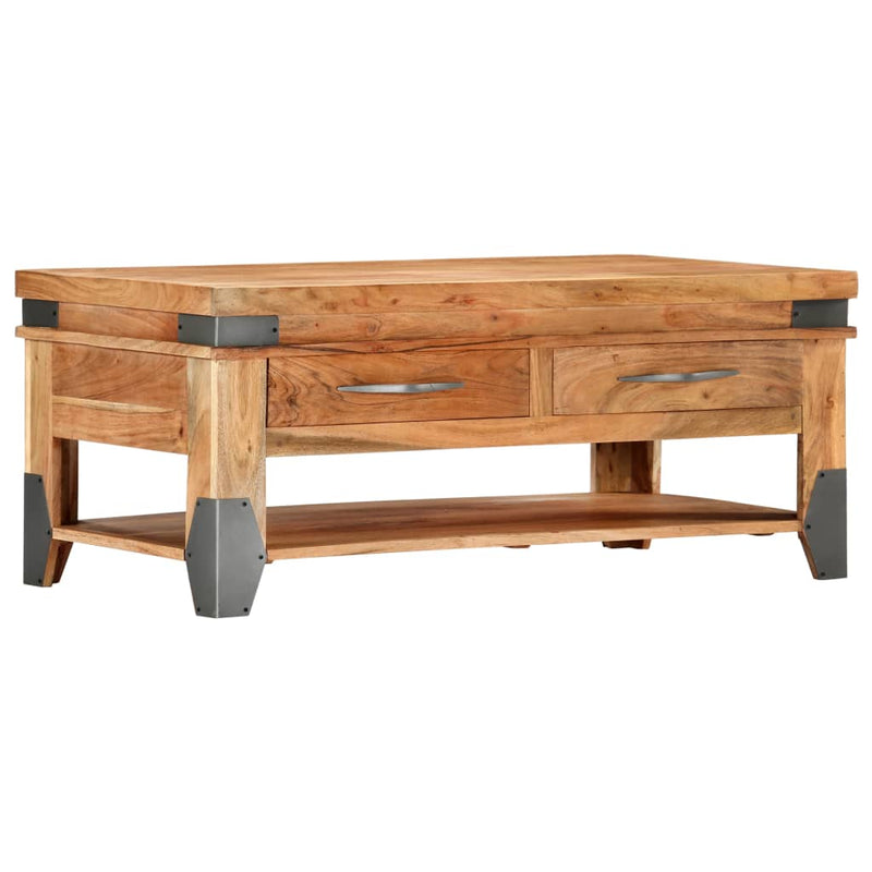 Coffee Table 110x52x45 cm Solid Wood Acacia Payday Deals