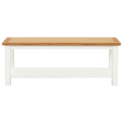 Coffee Table 110x55x40 cm Solid Oak Wood Payday Deals