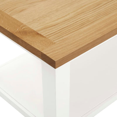 Coffee Table 110x55x40 cm Solid Oak Wood Payday Deals