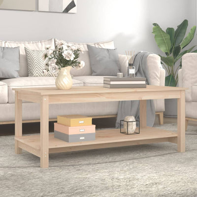 Coffee Table 110x55x45 cm Solid Wood Pine Payday Deals