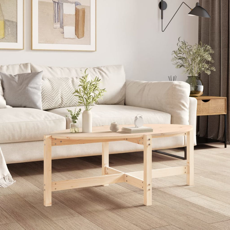 Coffee Table 118x63x45 cm Solid Wood Pine Payday Deals