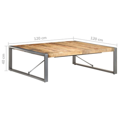 Coffee Table 120x120x40 cm Solid Wood Mango Payday Deals