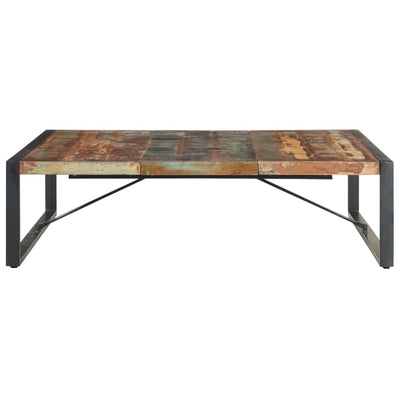 Coffee Table 140x140x40 cm Solid Wood Reclaimed Payday Deals