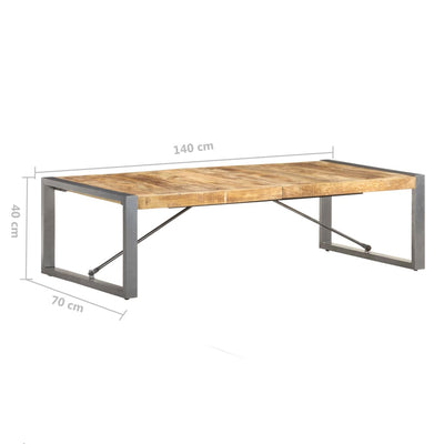 Coffee Table 140x70x40 cm Solid Wood Mango Payday Deals