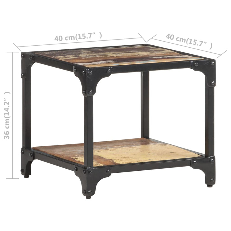 Coffee Table 40x40x36 cm Solid Reclaimed Wood Payday Deals