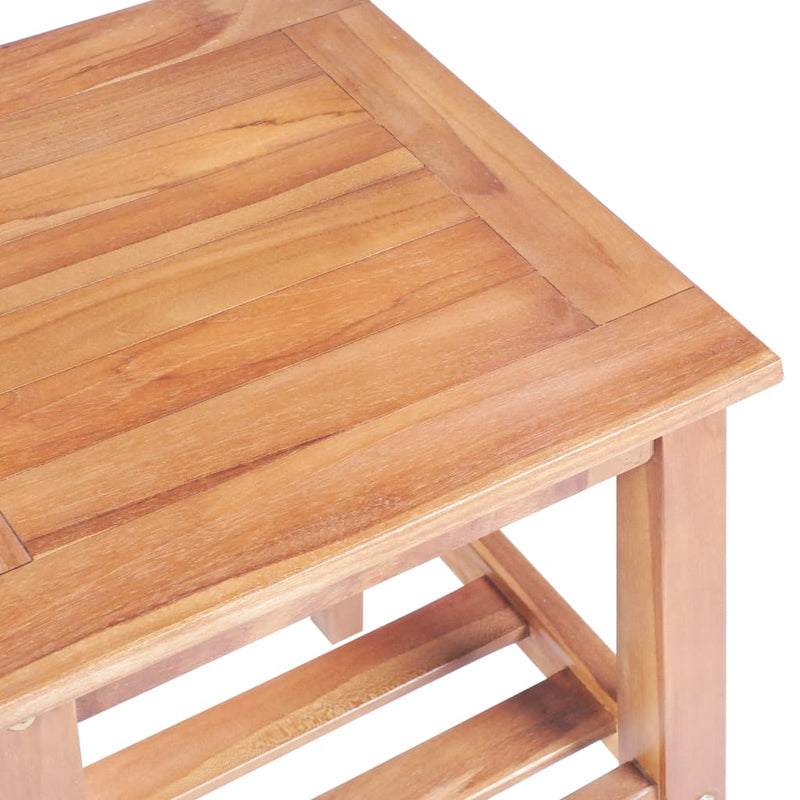 Coffee Table 40x40x50 cm Square Solid Teak Payday Deals