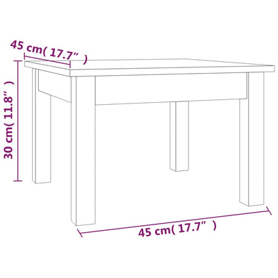 Coffee Table 45x45x30 cm Solid Wood Pine Payday Deals
