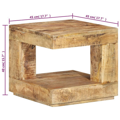 Coffee Table 45x45x40 cm Solid Wood Mango Payday Deals