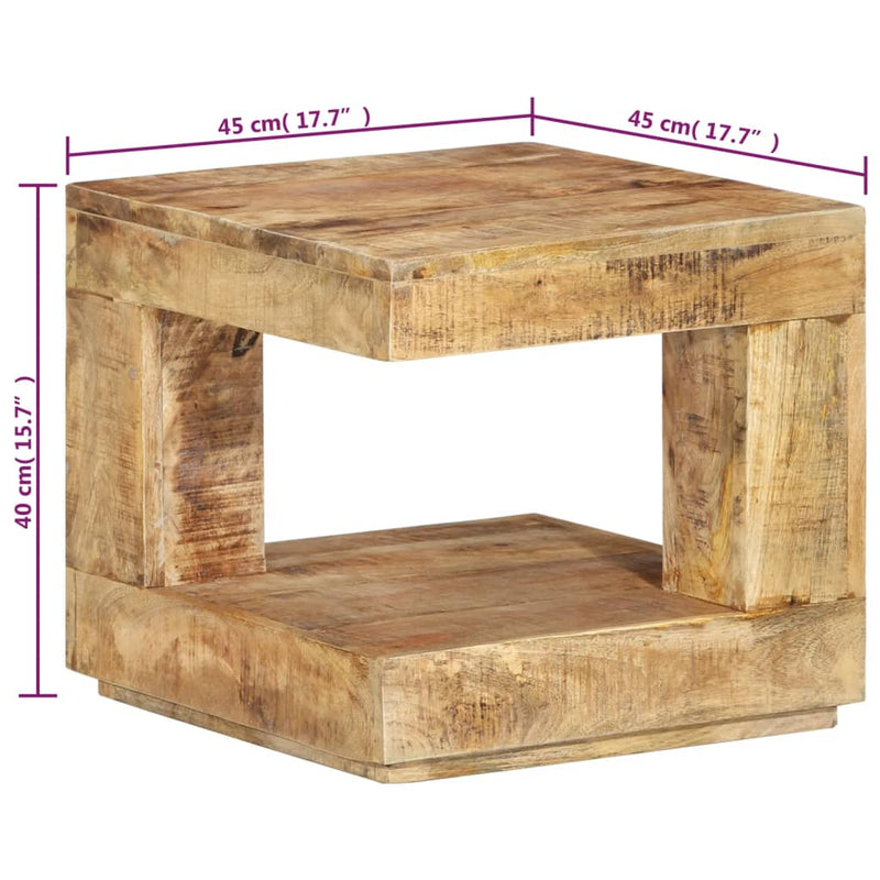 Coffee Table 45x45x40 cm Solid Wood Mango Payday Deals