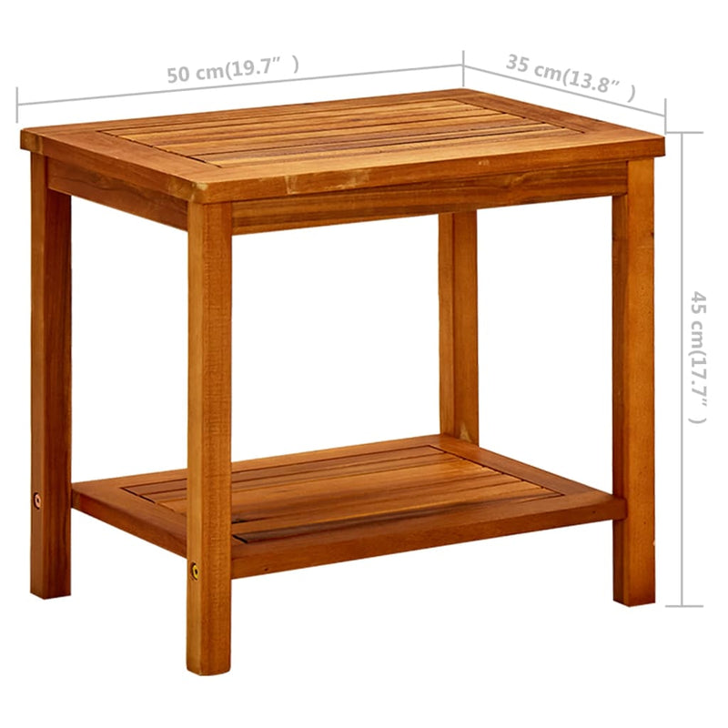 Coffee Table 50x35x45 cm Solid Acacia Wood Payday Deals